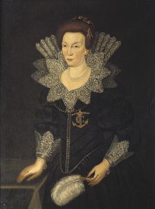Kristina, i.e. (1573-1625), princess of Holstein-Gottorp, queen of Sweden, married..., 17th century Creator: Anon