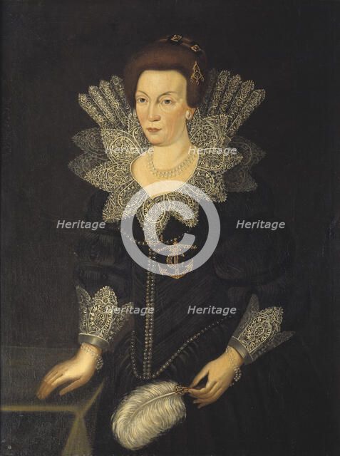 Kristina, i.e. (1573-1625), princess of Holstein-Gottorp, queen of Sweden,  married..., 17th century Creator: Anon.