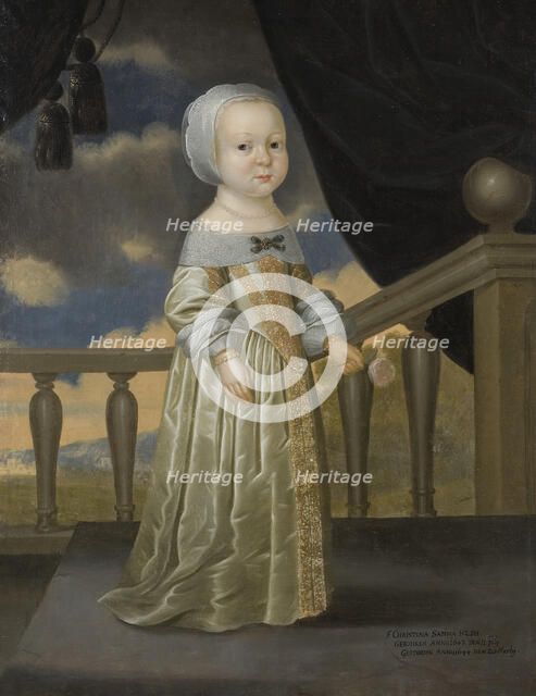 Kristina Sabina, 1643-44, princess of Holstein-Gottorp. Creator: Julius Strachgen.