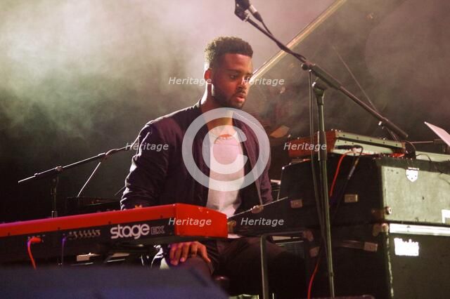 Kris Bowers, Love Supreme Jazz Festival, Glynde Place, East Sussex, 2014. Artist: Brian O'Connor.