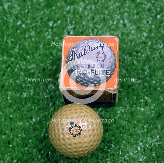 Kro-Flite golf ball, 1922.  Creator: Spalding.