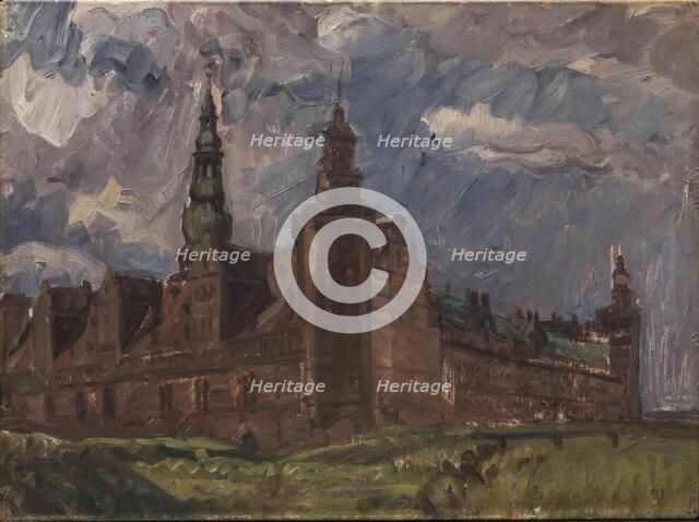 Kronborg seen from the southeast, 1904. Creator: Albert Gottschalk.