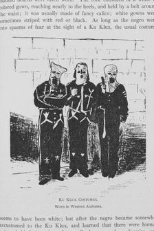 Ku Klux costumes. Worn in Western Alabama, 1905. Creator: Unknown