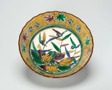 Kutani-Style Sweets Tray, c. 1825. Creator: Unknown