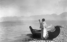 Kutenai woman, 1910, c1910. Creator: Edward Sheriff Curtis