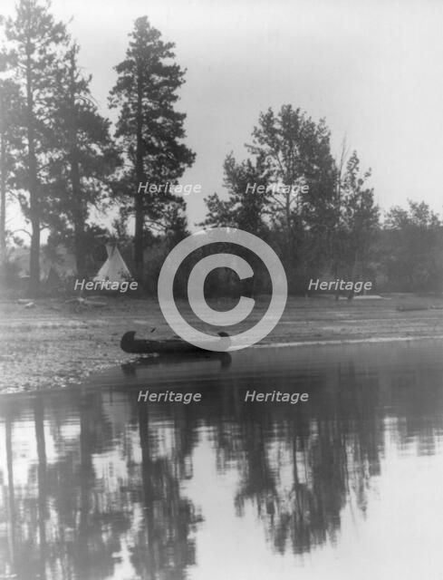 Kutenai camp [Curtis's camp], c1910. Creator: Edward Sheriff Curtis.