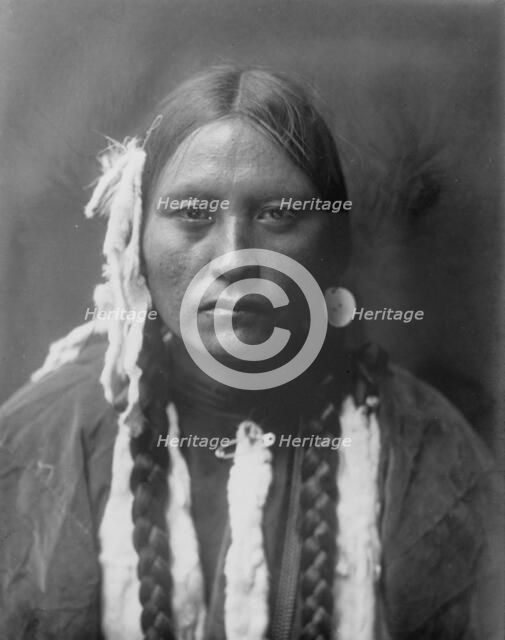 Kutenai female type, c1910. Creator: Edward Sheriff Curtis.