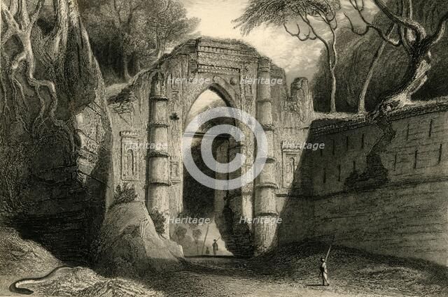 'Kutnallewe Gate, Gour', 1835. Creator: William Daniell.