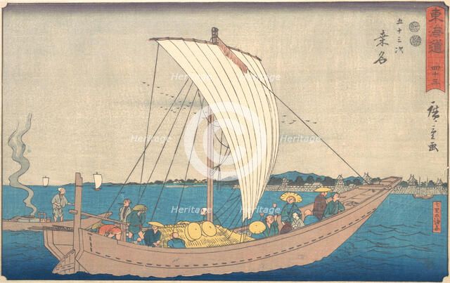 Kuwana, ca. 1840., ca. 1840. Creator: Ando Hiroshige.