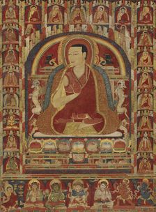 Kuyalwa, Second Abbot of Taklung Monastery, with Three Lineages, mid-13th century. Creator: Unknown
