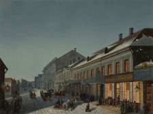 Kuznetsky Most (Blacksmith's Bridge) in Moscow, 1850s