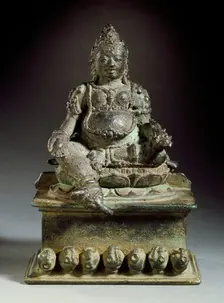 Kubera, The God of Riches, early 9th century. Creator: Unknown
