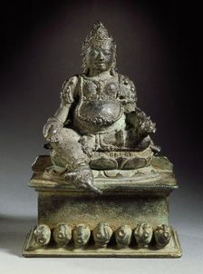 Kubera, The God of Riches, early 9th century. Creator: Unknown