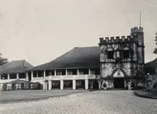 Kuching, Sarawak: the Astana, a partly castellated building, c1896. Creator: Unknown