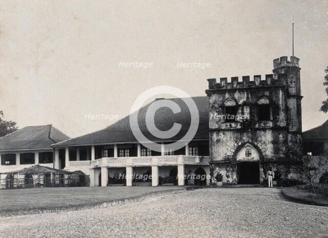 Kuching, Sarawak: the Astana, a partly castellated building, c1896. Creator: Unknown.