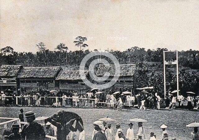 Kuching, Sarawak: view of the racecourse, c1900. Creator: Unknown.
