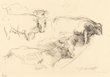 Kühe (Cows), 1910. Creator: Lovis Corinth