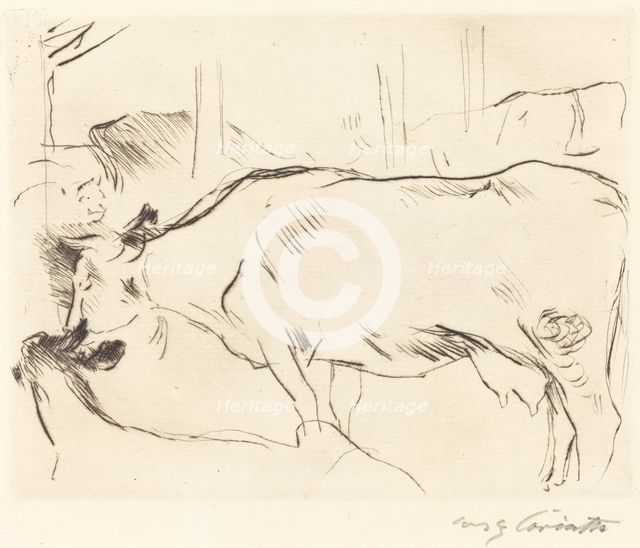 Kuhstall II (Cow Barn II), 1914. Creator: Lovis Corinth.