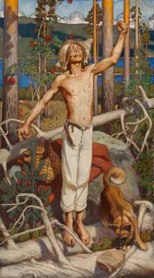 Kullervo's Curse, 1899. Creator: Akseli Gallen-Kallela