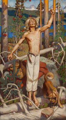 Kullervo's Curse, 1899. Creator: Akseli Gallen-Kallela