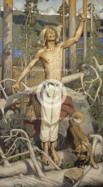Kullervo's Curse. Artist: Gallen-Kallela, Akseli (1865-1931)