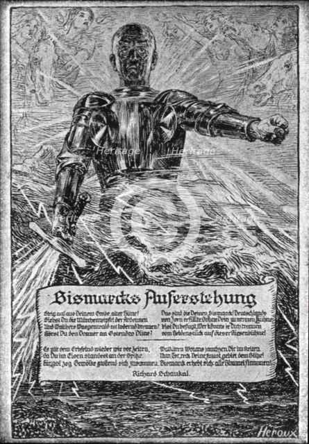 '"KULTUR"; Les Heures D'Ivresse; specimen des pages inspirees par le debut..., 1914. Creator: Unknown.