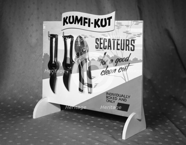 Kumfi-Kut range of Secateurs from Champion Scissors, Mexborough, Yorkshire, 1962. Artist: Michael Walters