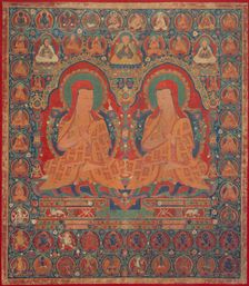 Kunga Wangcuk (1424-1478) and Sonam Senge (1429-1489), The Fourth and..., between 1475 and 1500. Creator: Anon