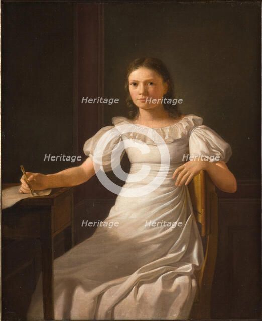 Kunstnerens sister Alvilde, 1825. Creator: Constantin Hansen.