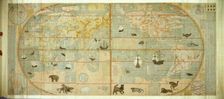 Kunyu Wanguo Quantu (Map of the Myriad Countries of the World), 1602. Creator: Ricci, Matteo (1552-1610)