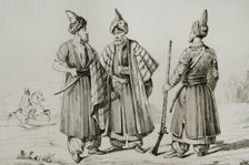 Kurds, Armenia, 1838. Creator: Emile Louis Vernier