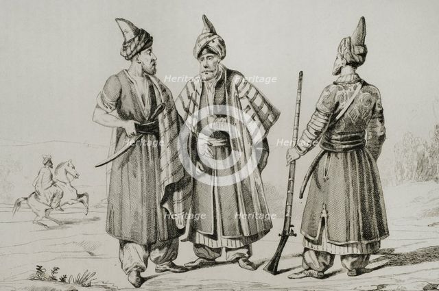 Kurds, Armenia, 1838. Creator: Emile Louis Vernier.