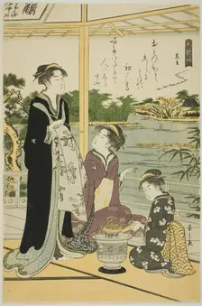 Kuronushi, from the series "Six Immortal Poets (Rokkasen)", c. 1789/90. Creator: Hosoda Eishi