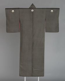 Kuro Tomesode, Japan, Meiji period (1868-1912), c. 1880. Creator: Unknown