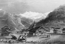Kursalee, - A Village in the Himalaya Mountains, India 1838. Creator: George Francis White