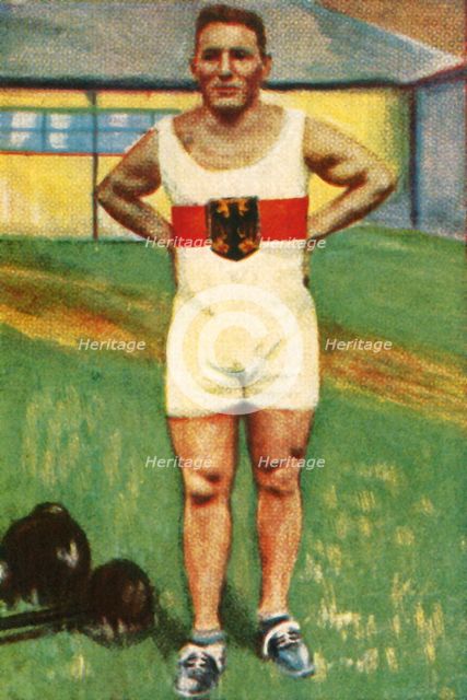 Kurt Helbig, German weight-lifting champion, 1928. Creator: Unknown.