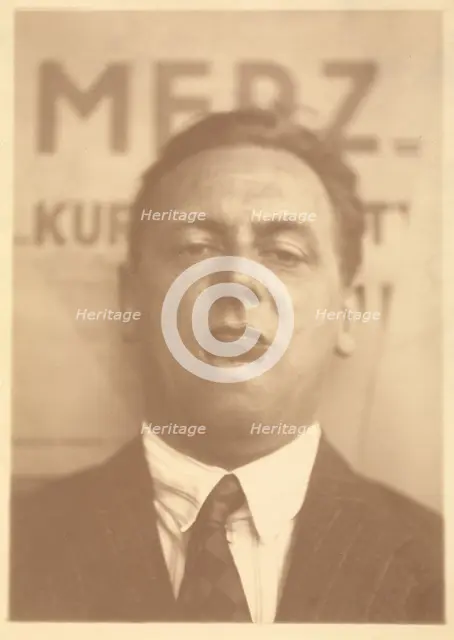 Kurt Schwitters , 1924-1925. Creator: Lissitzky, El (1890-1941).