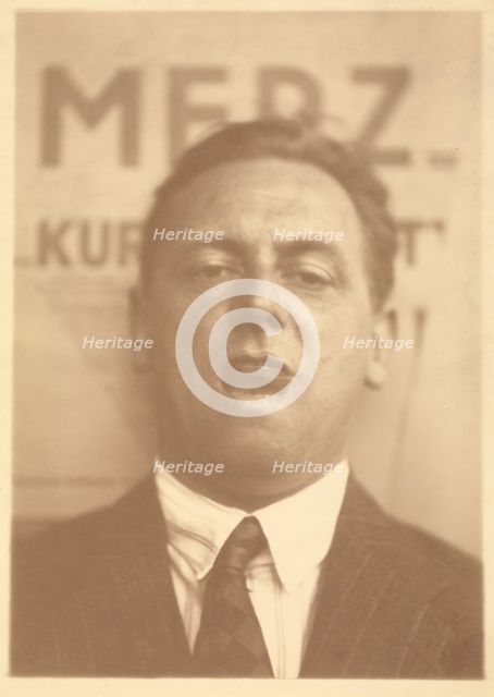 Kurt Schwitters , 1924-1925. Creator: Lissitzky, El (1890-1941).