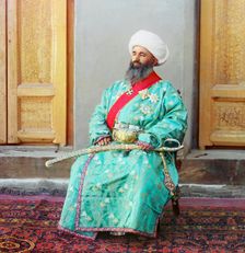 Kush-Beggi (Minister of the Interior), Bukhara, between 1905 and 1915. Creator: Sergey Mikhaylovich Prokudin-Gorsky