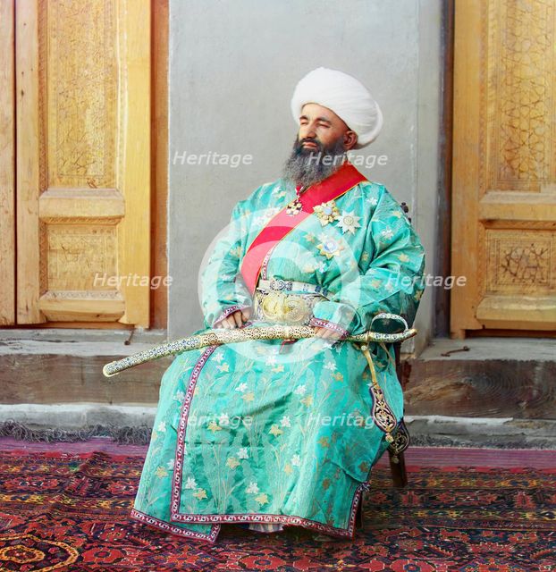 Kush-Beggi (Minister of the Interior), Bukhara, between 1905 and 1915. Creator: Sergey Mikhaylovich Prokudin-Gorsky.