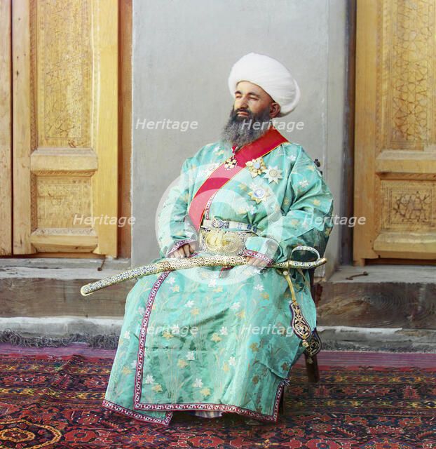 Kush-Beggi (Minister of the Interior), Bukhara, between 1905 and 1915. Creator: Sergey Mikhaylovich Prokudin-Gorsky.