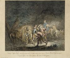 Kustaa Vaasa in a haystack, 1815. Creator: Alexander Lauréus