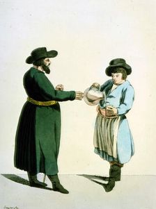 Kvass vendor, 1799. Artist: Christian Gottfried Heinrich Geissler