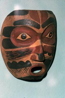 Kwakiutl Face Mask, Pacific Northwest Coast Indian