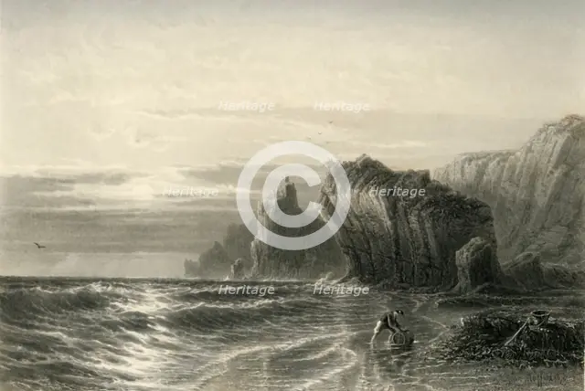 'Kynance Rocks, Cornwall', c1870.