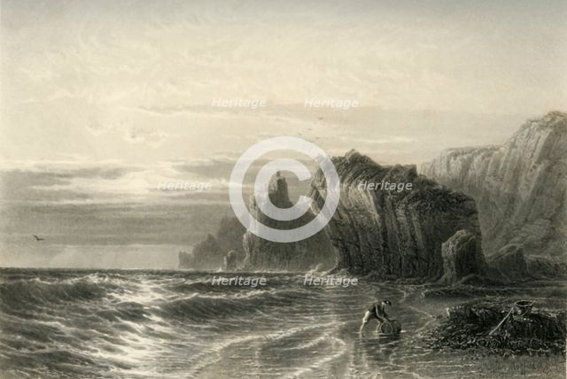 'Kynance Rocks, Cornwall', c1870.