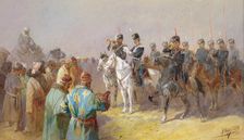Kyrgyz-Kazakhs of the Middle Horde Paying a Tax by the Tsar's Decree, 19th century. Creator: Nikolay Nikolaevich Karazin