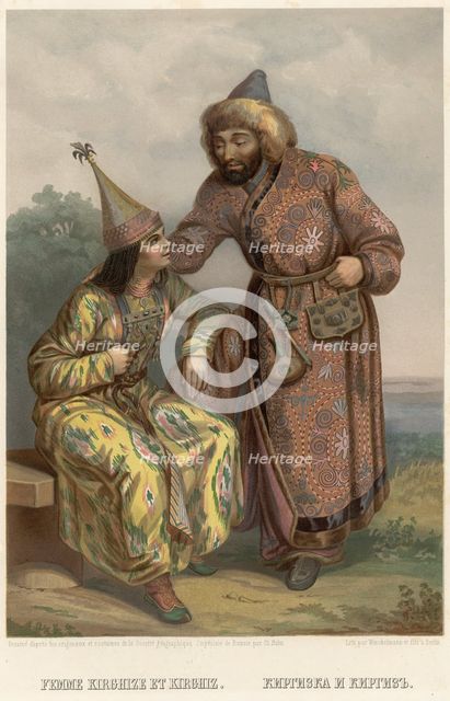 Kyrgyzska and Kyrgyz, 1862. Creator: Karlis Huns.
