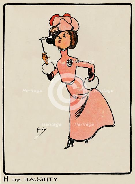 'H the Haughty', 1903. Artist: John Hassall.