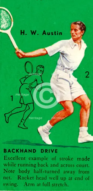 'H. W. Austin - Backhand Drive', c1935. Creator: Unknown.
